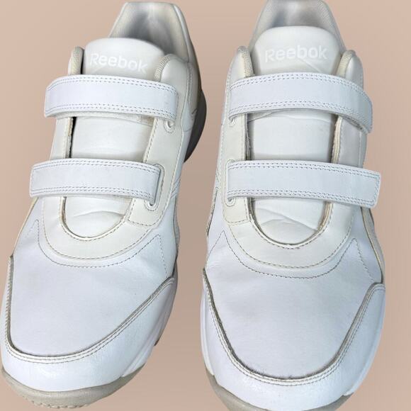 Reebok Leather Comfort Walking Sneakers Men 12 X Wide DMXRIDE Oil Slip Resistant - Picture 4 of 12